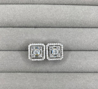 Square Diamanté Inspired Studs