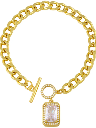 Celine Chain Bracelet-18K Gold Plated