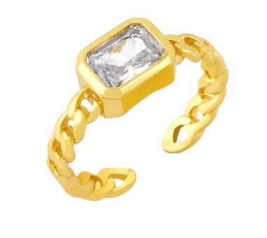 Mia Ring-18K Gold Plated