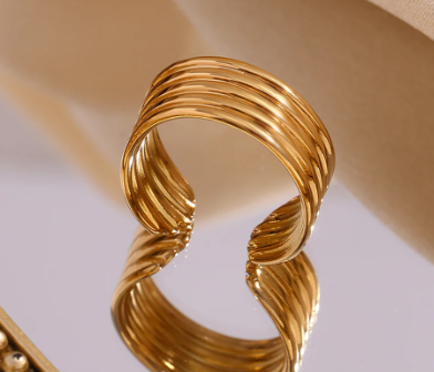 Amaia Ring-18K Gold Plated